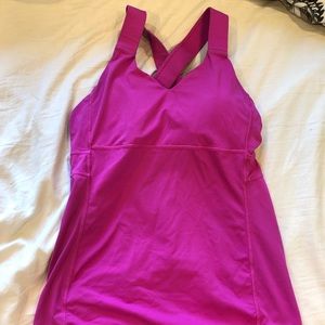 Lululemon tank with built in bra